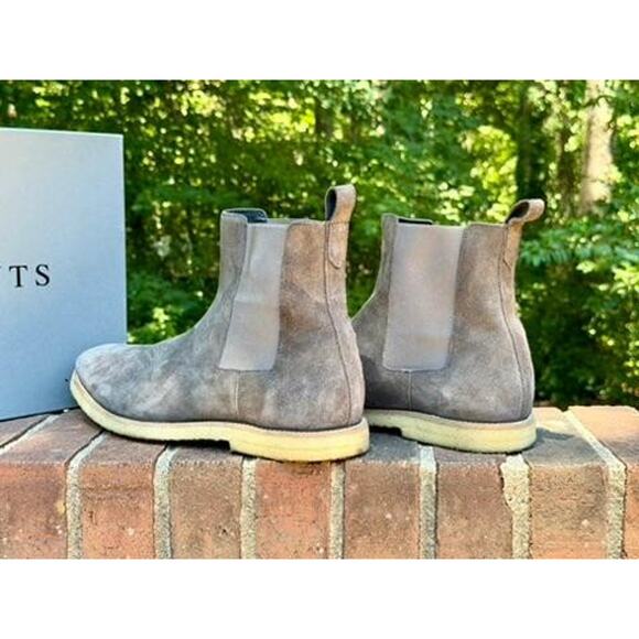 AllSaints Reiner Chelsea Boots Mens Size 12 Slate Grey Suede Crepe Sole main image 10